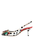 Load image into Gallery viewer, Dolce & Gabbana Multicolor Crystal Heels Slingback Shoes
