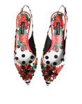 Bild in Galerie-Betrachter laden, Dolce & Gabbana Multicolor Crystal Heels Slingback Shoes
