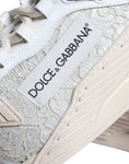 Bild in Galerie-Betrachter laden, Dolce & Gabbana White Lace NS1 Low Top Sneaker Sports Shoes
