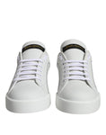 Bild in Galerie-Betrachter laden, Dolce & Gabbana White Leather Portofino Low Top Sneaker Shoes
