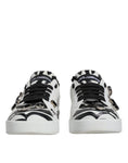 Bild in Galerie-Betrachter laden, Dolce & Gabbana White Crystal Portofino Low Top Sneaker Shoes
