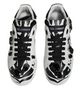 Bild in Galerie-Betrachter laden, Dolce & Gabbana White Crystal Portofino Low Top Sneaker Shoes
