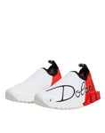 Bild in Galerie-Betrachter laden, Dolce & Gabbana White Red Low Top Sorrento Men Sneakers Shoes
