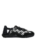 Bild in Galerie-Betrachter laden, Dolce & Gabbana Black Logo Lace Up Low Top NS1 Sneakers Shoes
