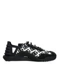 Bild in Galerie-Betrachter laden, Dolce & Gabbana Black Logo Lace Up Low Top NS1 Sneakers Shoes
