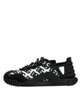 Bild in Galerie-Betrachter laden, Dolce & Gabbana Black Logo Lace Up Low Top NS1 Sneakers Shoes
