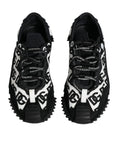 Bild in Galerie-Betrachter laden, Dolce & Gabbana Black Logo Lace Up Low Top NS1 Sneakers Shoes
