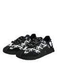 Bild in Galerie-Betrachter laden, Dolce & Gabbana Black Logo Lace Up Low Top NS1 Sneakers Shoes
