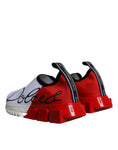 Bild in Galerie-Betrachter laden, Dolce & Gabbana White Red Low Top Sorrento Men Sneakers Shoes
