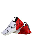 Bild in Galerie-Betrachter laden, Dolce & Gabbana White Red Low Top Sorrento Men Sneakers Shoes
