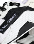 Bild in Galerie-Betrachter laden, Dolce & Gabbana White Black Low Top NS1 Sneakers Shoes
