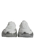 Bild in Galerie-Betrachter laden, Dolce & Gabbana Silver White Daymaster Low Top Sneakers Shoes
