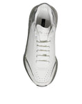 Bild in Galerie-Betrachter laden, Dolce & Gabbana Silver White Daymaster Low Top Sneakers Shoes
