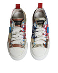 Bild in Galerie-Betrachter laden, Dolce & Gabbana Multicolor Patchwork Low Top Sneakers Shoes
