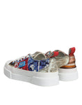 Bild in Galerie-Betrachter laden, Dolce & Gabbana Multicolor Patchwork Low Top Sneakers Shoes
