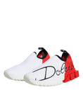 Bild in Galerie-Betrachter laden, Dolce & Gabbana White Red Low Top Sorrento Men Sneakers Shoes
