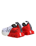 Bild in Galerie-Betrachter laden, Dolce & Gabbana White Red Low Top Sorrento Men Sneakers Shoes
