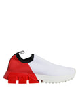 Bild in Galerie-Betrachter laden, Dolce & Gabbana White Red Low Top Sorrento Men Sneakers Shoes
