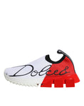 Bild in Galerie-Betrachter laden, Dolce & Gabbana White Red Low Top Sorrento Men Sneakers Shoes
