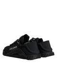 Bild in Galerie-Betrachter laden, Dolce & Gabbana Black Nylon Low Top NS1 Sneakers Shoes
