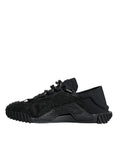 Bild in Galerie-Betrachter laden, Dolce & Gabbana Black Nylon Low Top NS1 Sneakers Shoes
