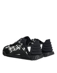 Bild in Galerie-Betrachter laden, Dolce & Gabbana Black Logo Lace Up Low Top NS1 Sneakers Shoes
