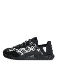 Bild in Galerie-Betrachter laden, Dolce & Gabbana Black Logo Lace Up Low Top NS1 Sneakers Shoes
