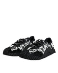 Bild in Galerie-Betrachter laden, Dolce & Gabbana Black Logo Lace Up Low Top NS1 Sneakers Shoes
