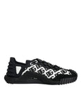 Bild in Galerie-Betrachter laden, Dolce & Gabbana Black Logo Lace Up Low Top NS1 Sneakers Shoes
