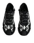 Bild in Galerie-Betrachter laden, Dolce & Gabbana Black Logo Lace Up Low Top NS1 Sneakers Shoes
