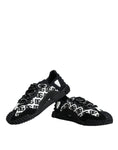 Bild in Galerie-Betrachter laden, Dolce & Gabbana Black Logo Lace Up Low Top NS1 Sneakers Shoes
