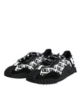 Bild in Galerie-Betrachter laden, Dolce & Gabbana Black Logo Lace Up Low Top NS1 Sneakers Shoes
