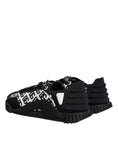 Bild in Galerie-Betrachter laden, Dolce & Gabbana Black Logo Lace Up Low Top NS1 Sneakers Shoes
