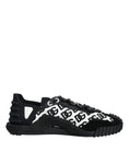 Bild in Galerie-Betrachter laden, Dolce & Gabbana Black Logo Lace Up Low Top NS1 Sneakers Shoes
