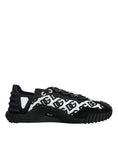 Bild in Galerie-Betrachter laden, Dolce & Gabbana Black Logo Lace Up Low Top NS1 Sneakers Shoes
