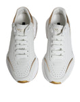 Bild in Galerie-Betrachter laden, Dolce & Gabbana Gold White Daymaster Low Top Sneakers Shoes
