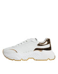 Bild in Galerie-Betrachter laden, Dolce & Gabbana Gold White Daymaster Low Top Sneakers Shoes
