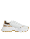 Bild in Galerie-Betrachter laden, Dolce & Gabbana Gold White Daymaster Low Top Sneakers Shoes
