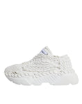 Resmi galeri görüntüleyiciye yükleyin, Dolce & Gabbana White Knitted Daymaster Sneakers Shoes
