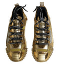 Bild in Galerie-Betrachter laden, Dolce & Gabbana Metallic Gold NS1 Low Top Sneakers Shoes
