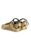 Bild in Galerie-Betrachter laden, Dolce & Gabbana Metallic Gold NS1 Low Top Sneakers Shoes
