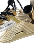 Bild in Galerie-Betrachter laden, Dolce & Gabbana Metallic Gold NS1 Low Top Sneakers Shoes
