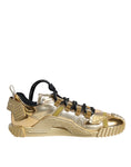 Bild in Galerie-Betrachter laden, Dolce & Gabbana Metallic Gold NS1 Low Top Sneakers Shoes
