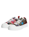 Bild in Galerie-Betrachter laden, Dolce & Gabbana Multicolor Patchwork Low Top Sneakers Shoes
