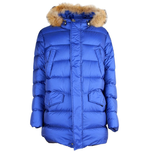 Add Blaue Nylonjacke