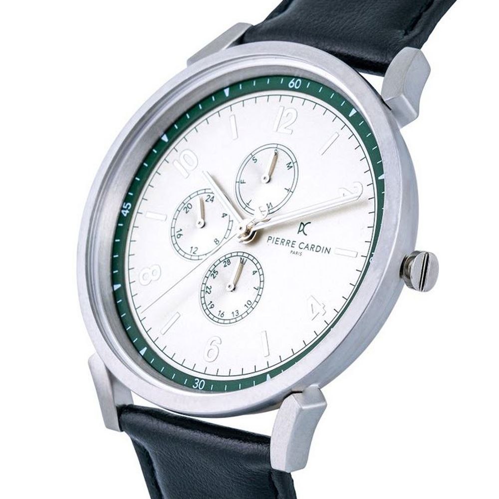 Pierre Cardin Silberne Herrenuhr