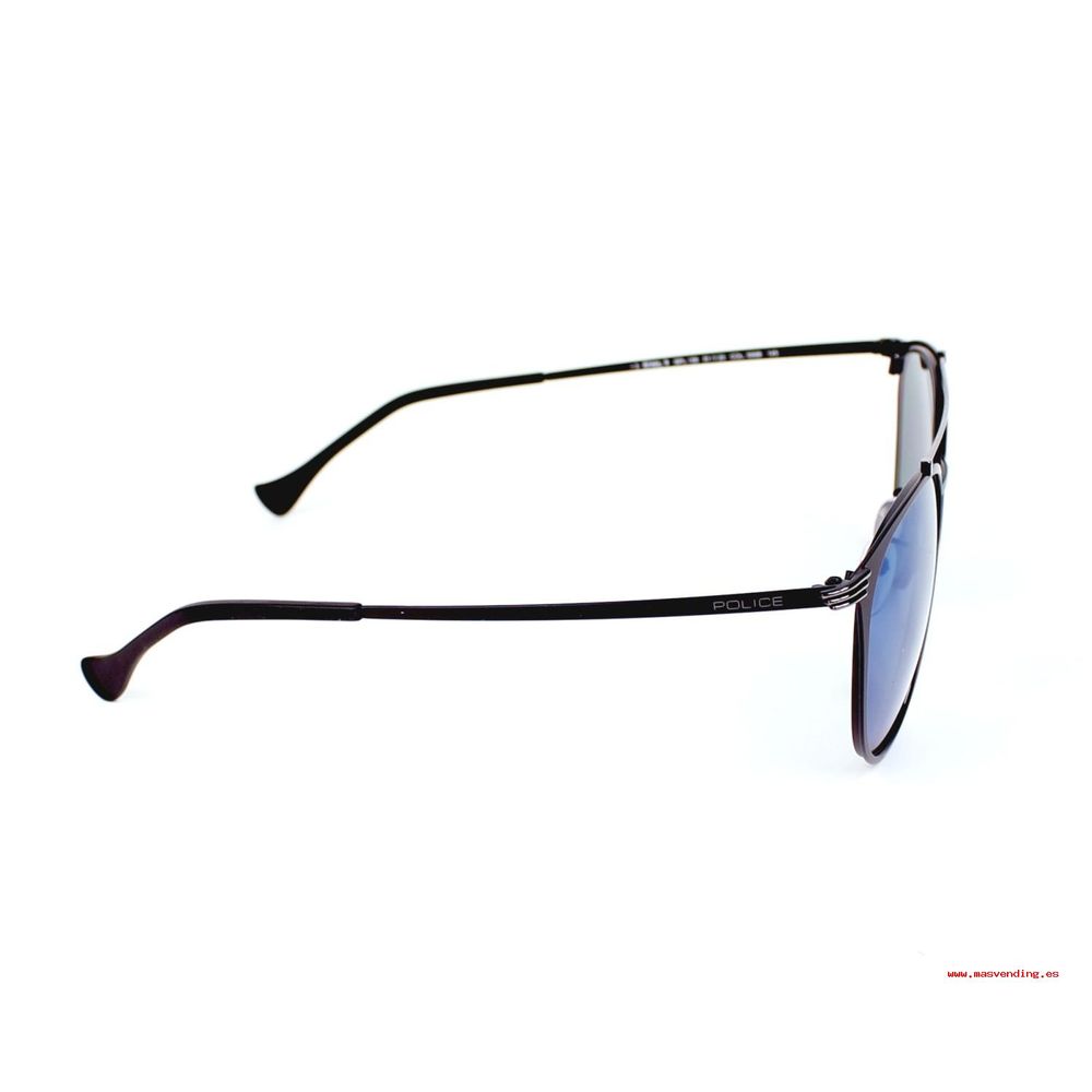 Police Schwarze Metall-Sonnenbrille