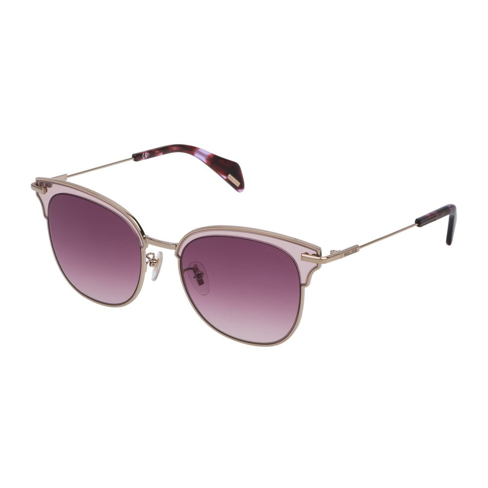 Police Goldene Metall-Sonnenbrille