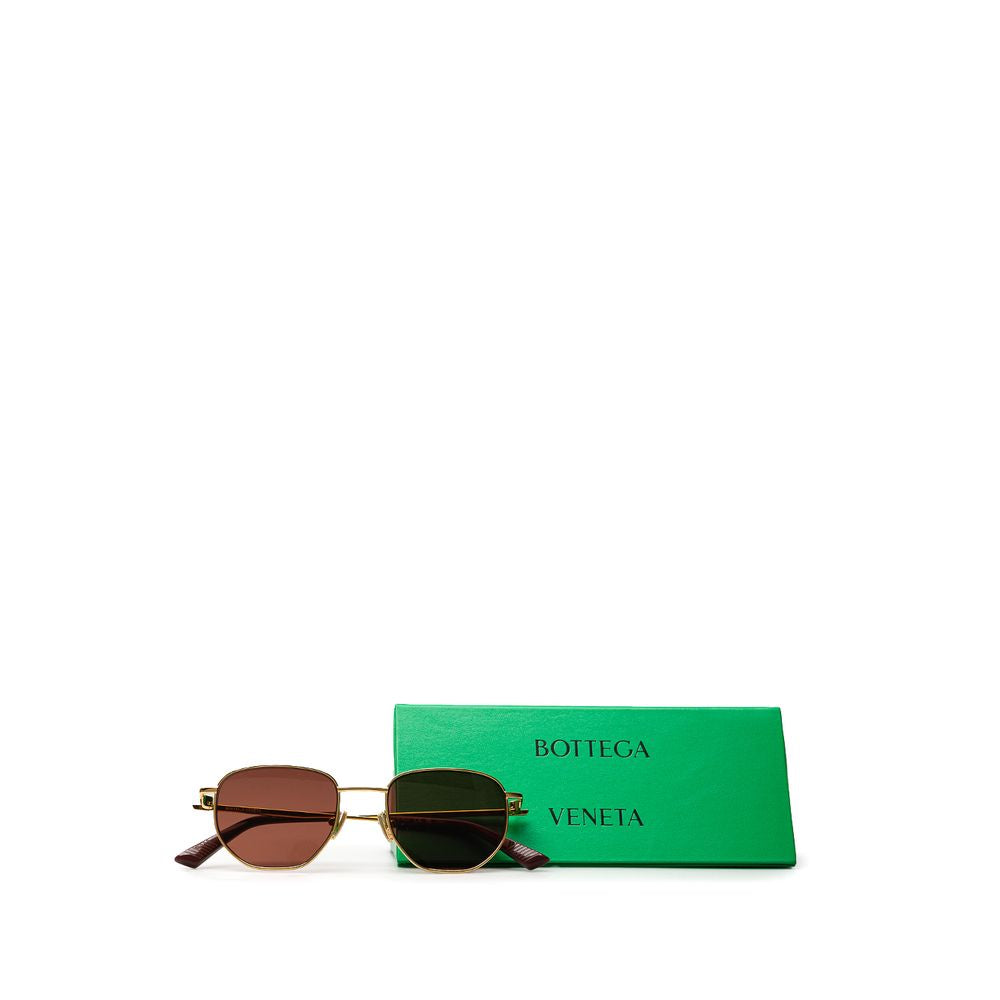 Bottega Veneta Goldene Metall-Sonnenbrille