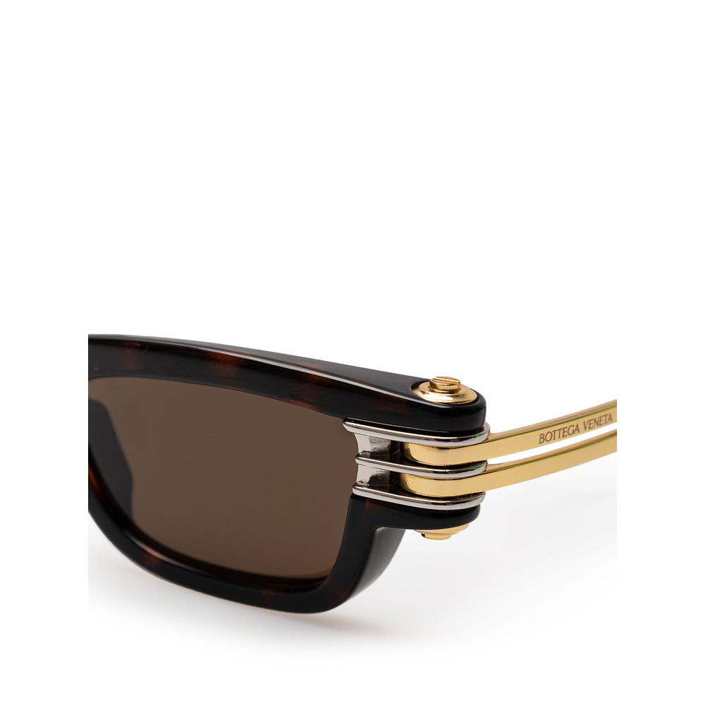 Bottega Veneta Braune Acetat-Sonnenbrille